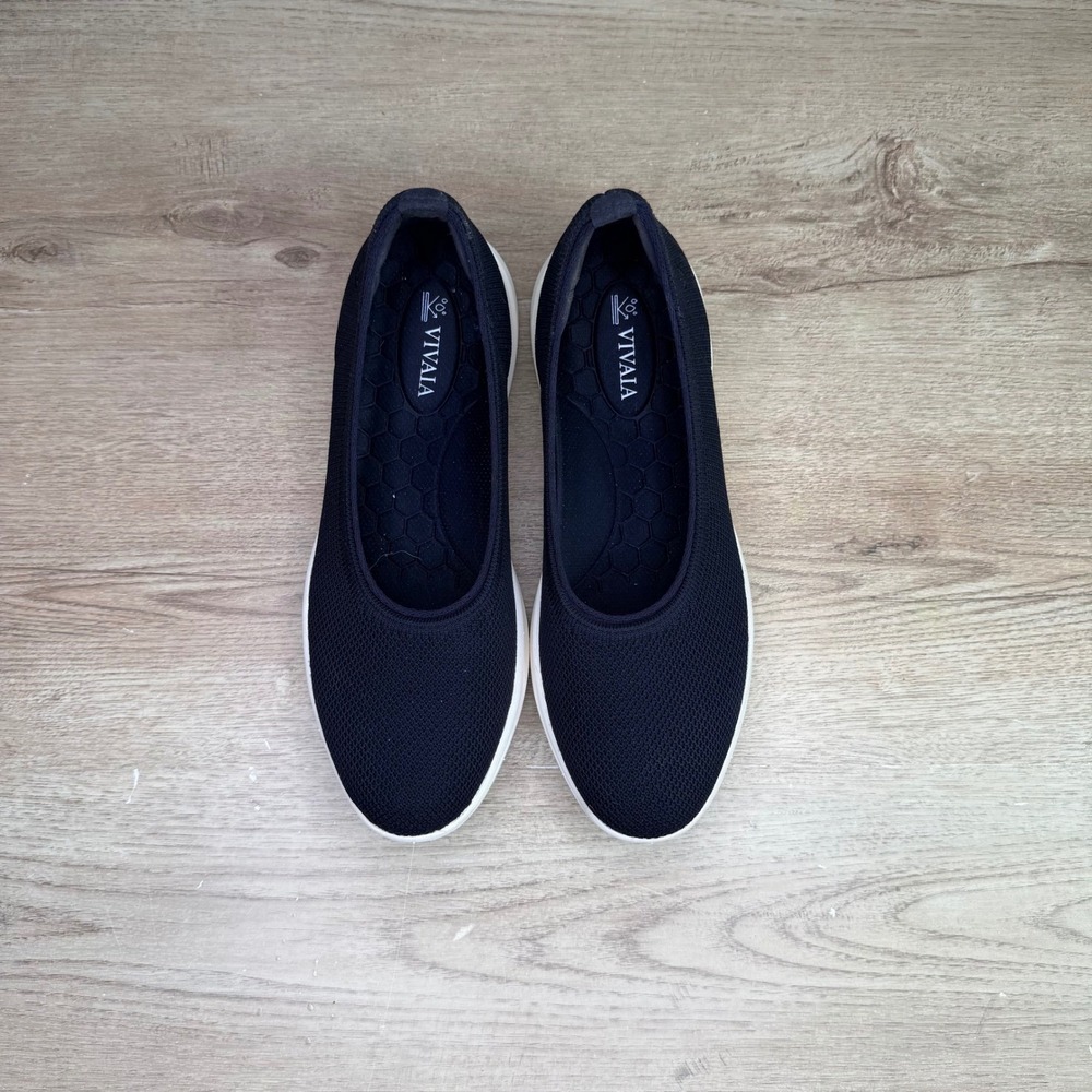 VIVAIA Navy Knit Slip On Loafers Size 38.5